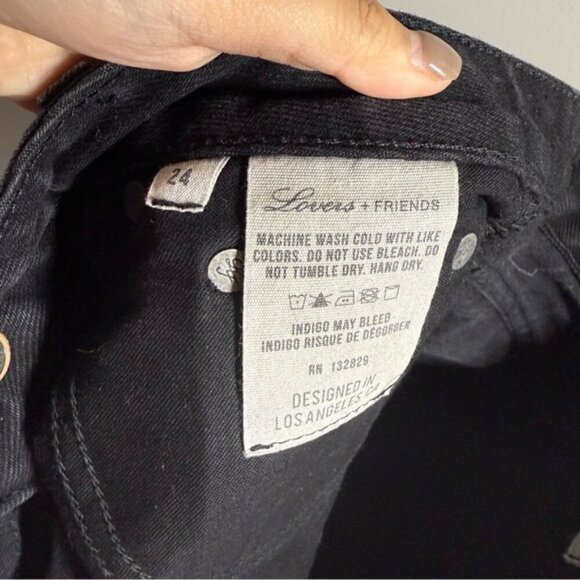 Lovers and Friends Revolve Black Elijah Mini Skirt size 24 - Picture 8 of 8